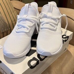 Adidas White Shoe Box with Black Logo